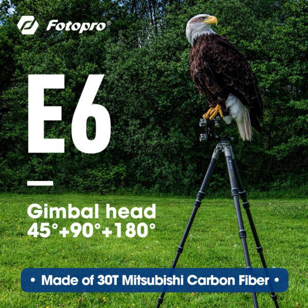 Fotopro E6 Eagle Series Gimbal head tripod - 图片 2