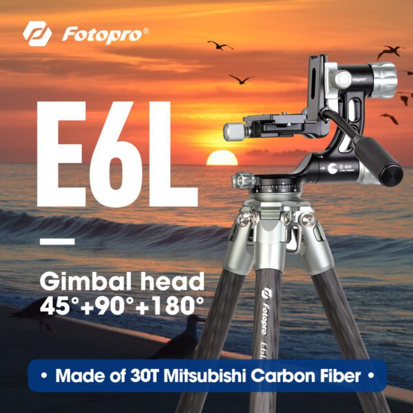 Fotopro E6L Eagle Series Gimbal head tripod - 图片 2