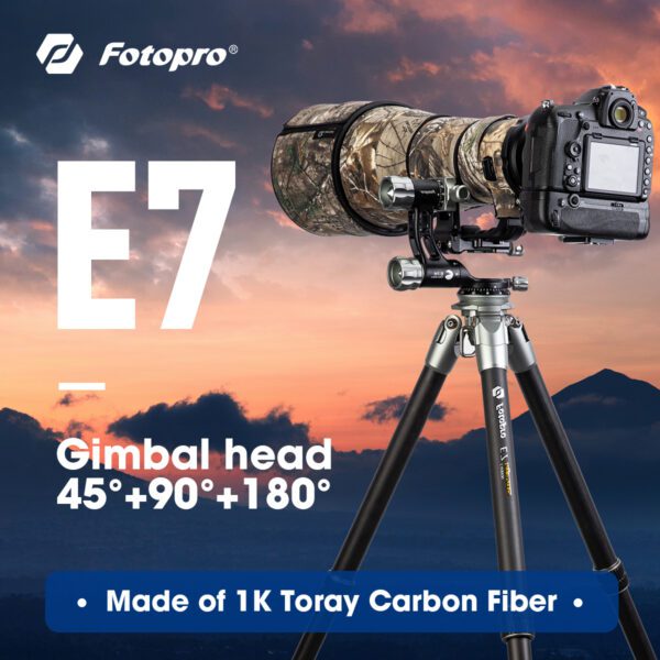 Fotopro E7 Eagle Series Gimbal head tripod - 图片 2