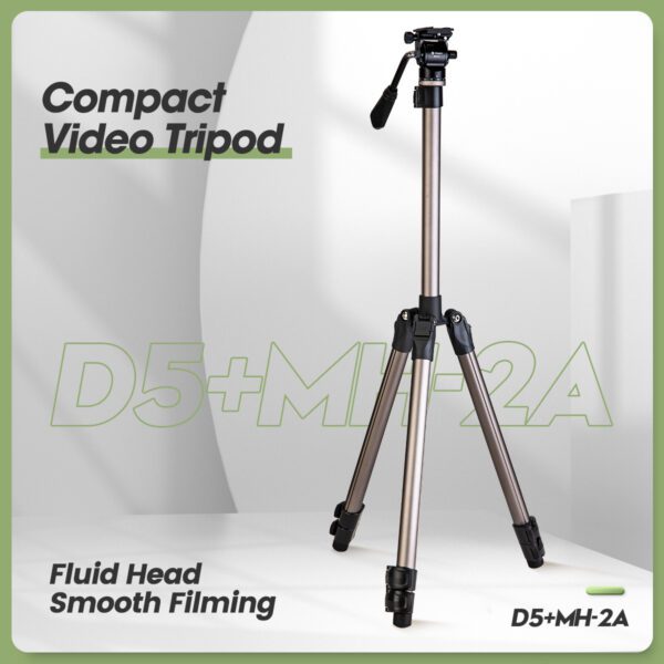 D5+MH-2A Compact Video Tripod - 图片 2