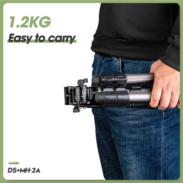 D5+MH-2A Compact Video Tripod - 图片 5