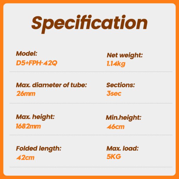 D5+42Q Basic Tripod - 图片 10