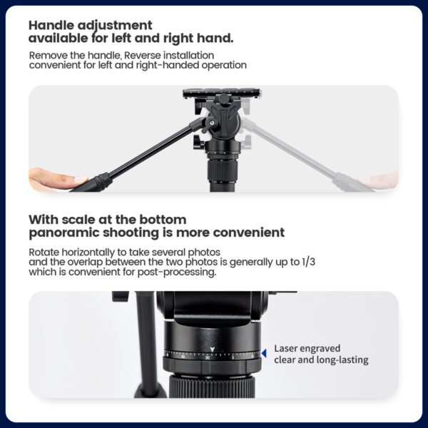 Metal Fluid Video Head MH-6A - 图片 11
