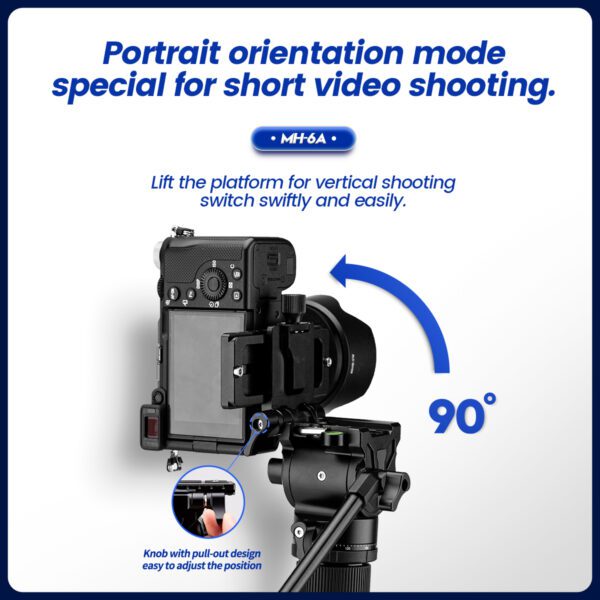 Metal Fluid Video Head MH-6A - 图片 6