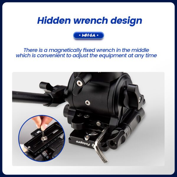 Metal Fluid Video Head MH-6A - 图片 7