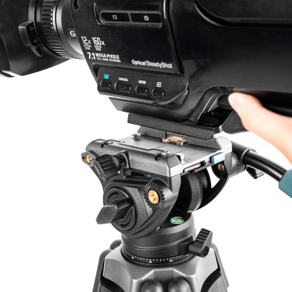 DV-3A Pro Heavy-Duty Fluid head video tripod - 图片 12