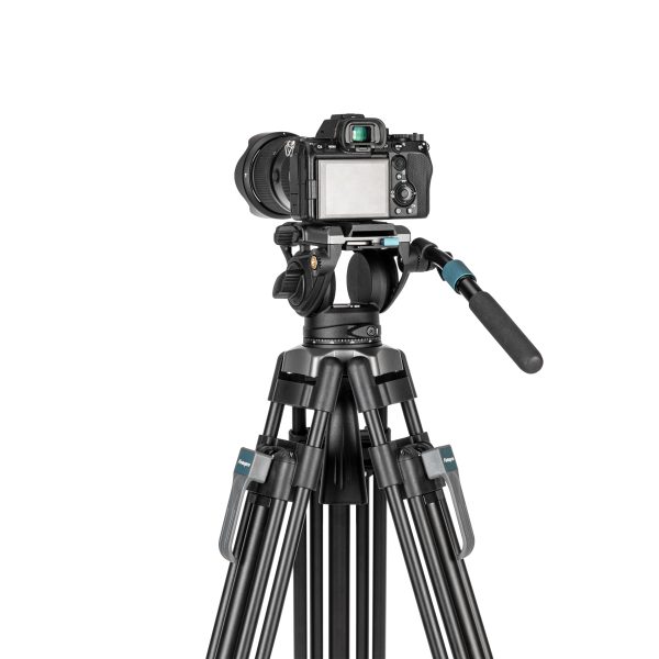 DV-3A Pro Heavy-Duty Fluid head video tripod - 图片 18